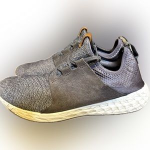 NB NEW BALANCE FRESH FOAM CRUZ RUNNING SHOE 11.5 GRAY TAN COMFORT MCRUZOG CASUAL